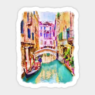 Venice Canal 2 Sticker